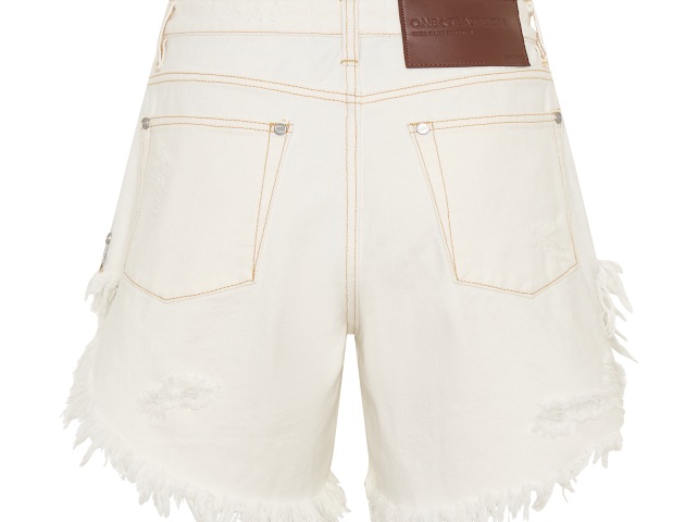 Шорты One Teaspoon Frankies High Waist Long Length Denim Shorts - MixBikini
