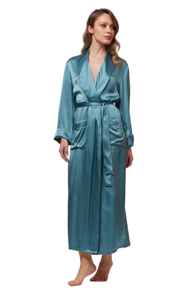 Халат длинный с карманами Vivis Cloudy - MixBikini