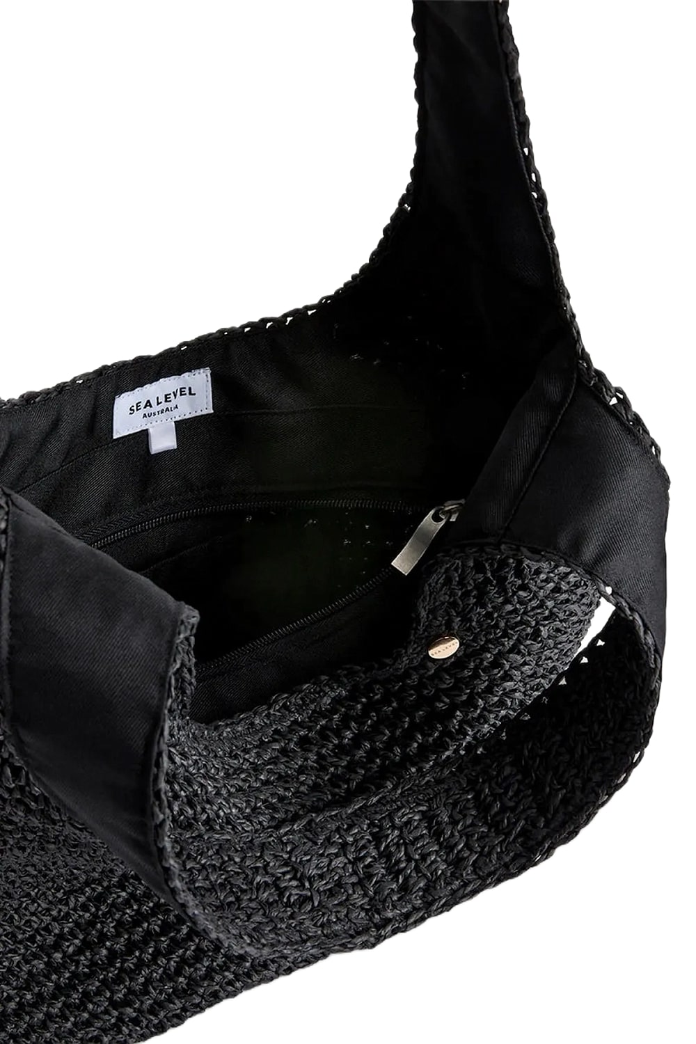 Сумка пляжная Sea Level Crochet Slouch Beach Bag black - MixBikini