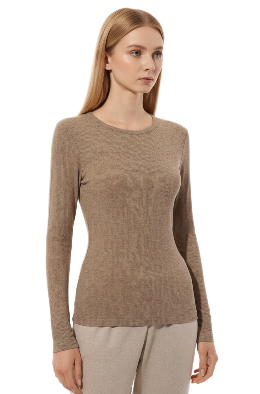 Лонгслив DNUD Manches Langues cappuccino - MixBikini