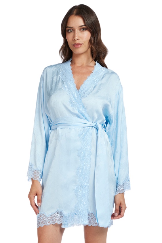 Халат - кимоно с кружевом Vivis Baby Blue - MixBikini