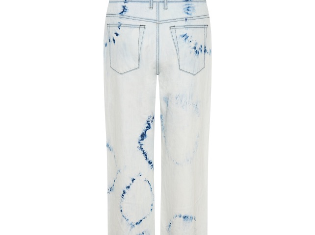 Джинсы One Teaspoon Revival Tie-Dye Lowriders Low Waist Wide Leg Denim Jeans - MixBikini
