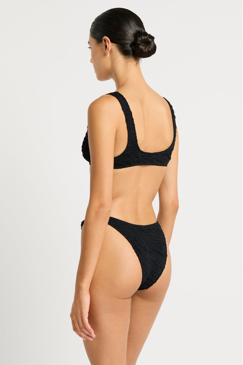 Купальник Bond-Eye Ring Scout Crop & Ring Scene Brief Black Tiger - MixBikini
