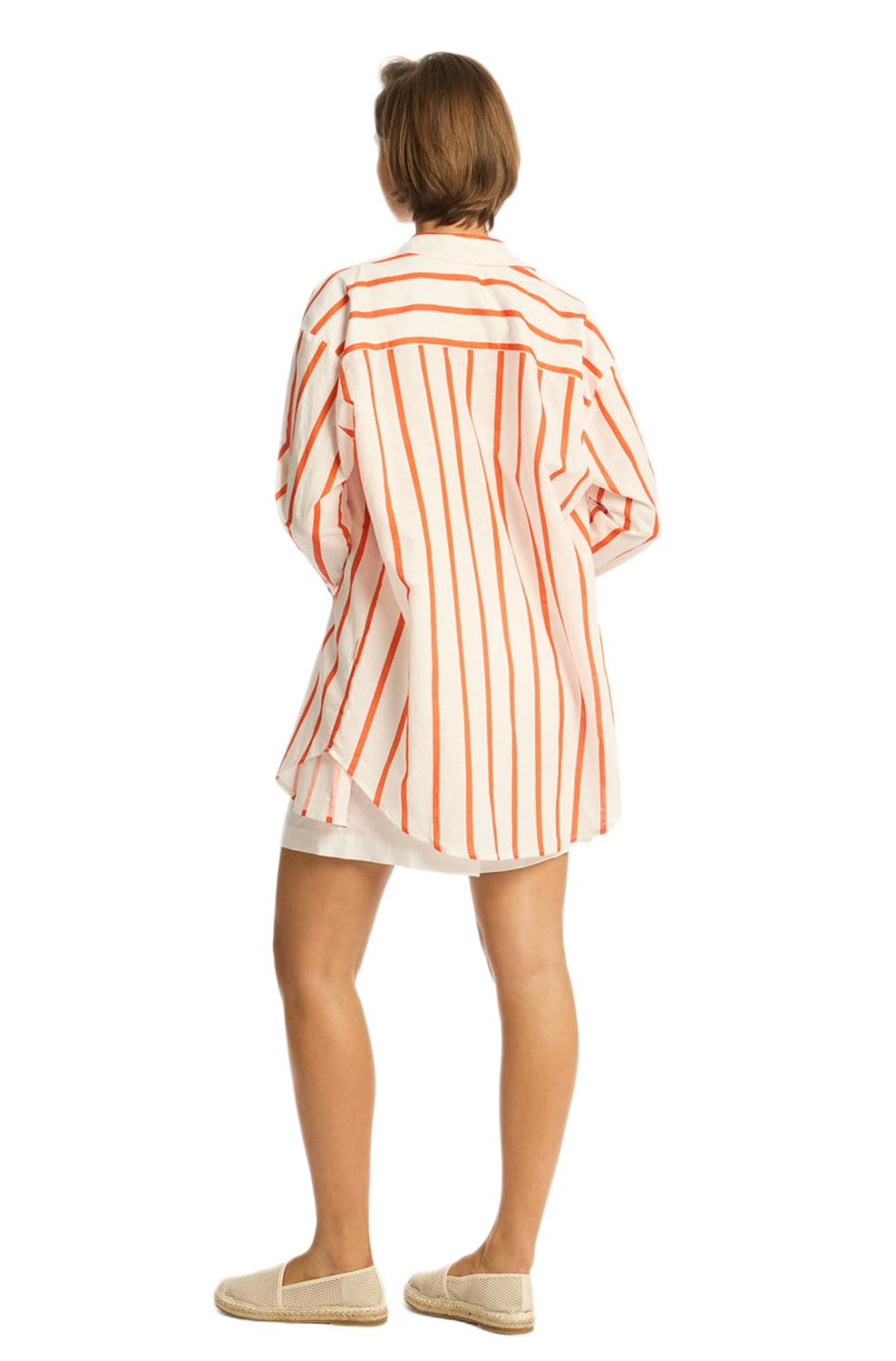 Рубашка Sea Level Corfu Stripe Shirt Flame - MixBikini