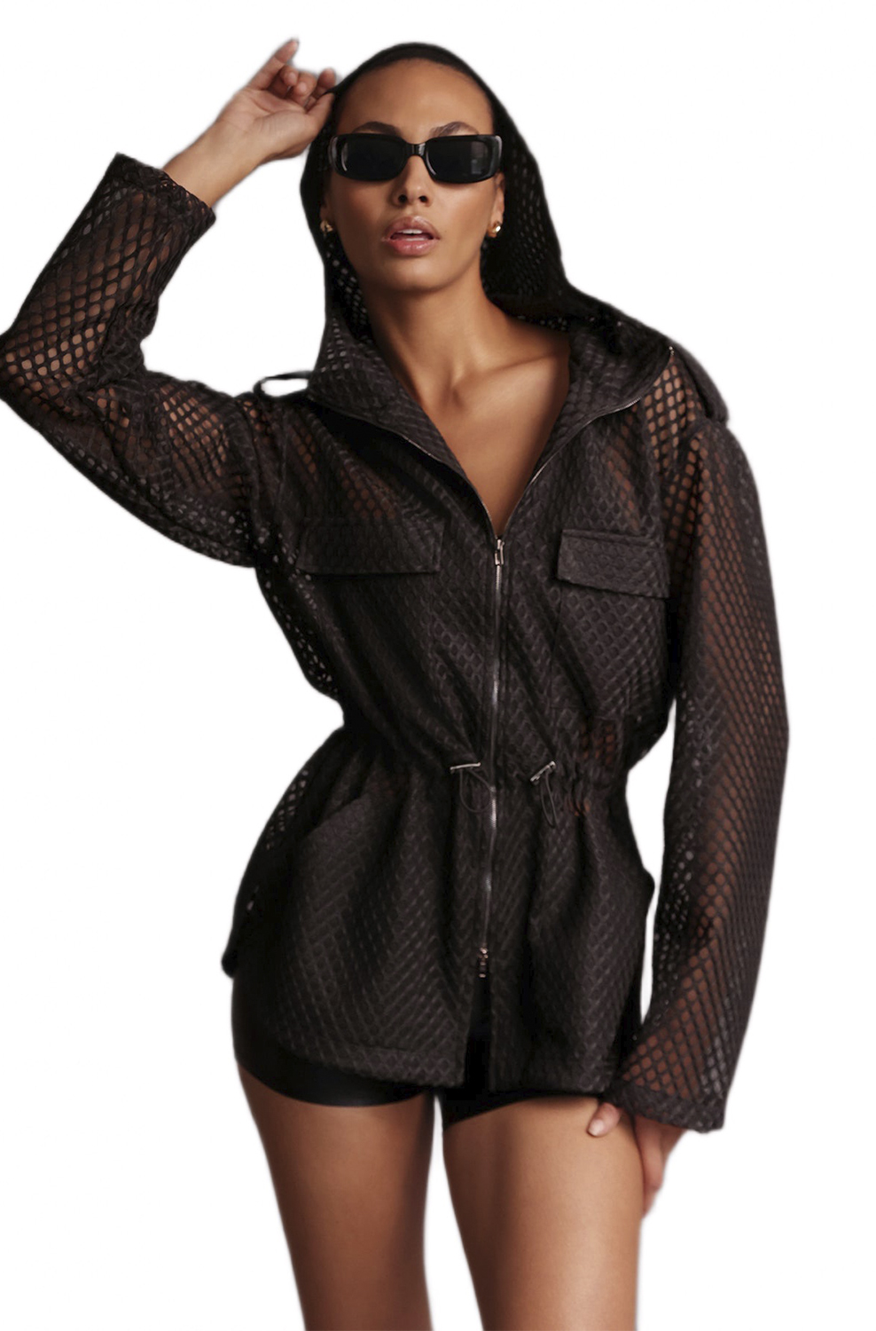 Куртка Mesh Cargo Heroine Sport Jacket Black - MixBikini