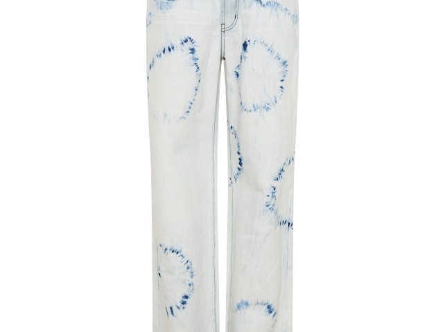 Джинсы One Teaspoon Revival Tie-Dye Lowriders Low Waist Wide Leg Denim Jeans - MixBikini