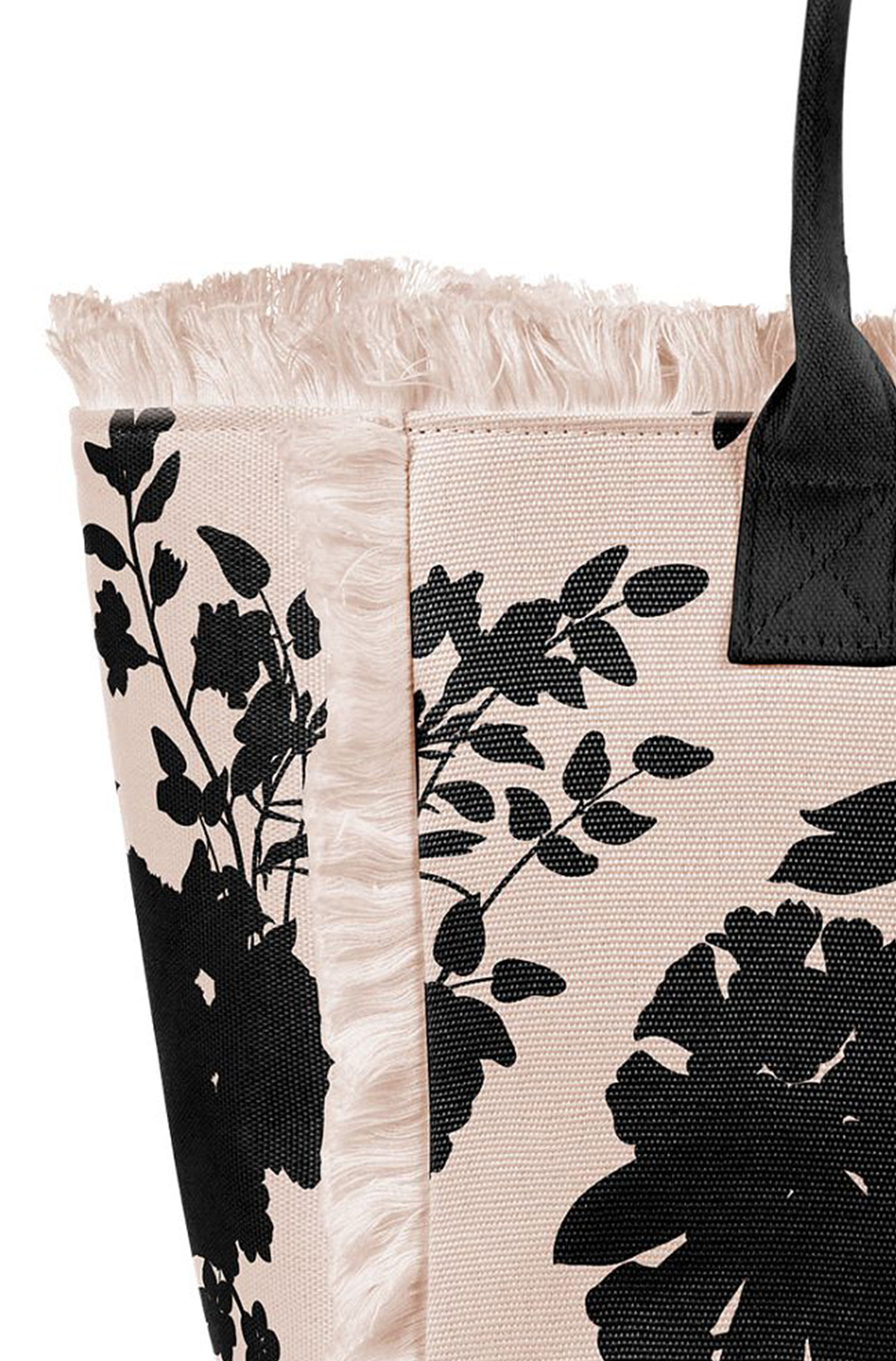 Сумка с принтом Emanuela Biffoli Shopper Canvas Plms and Flower shadows - MixBikini