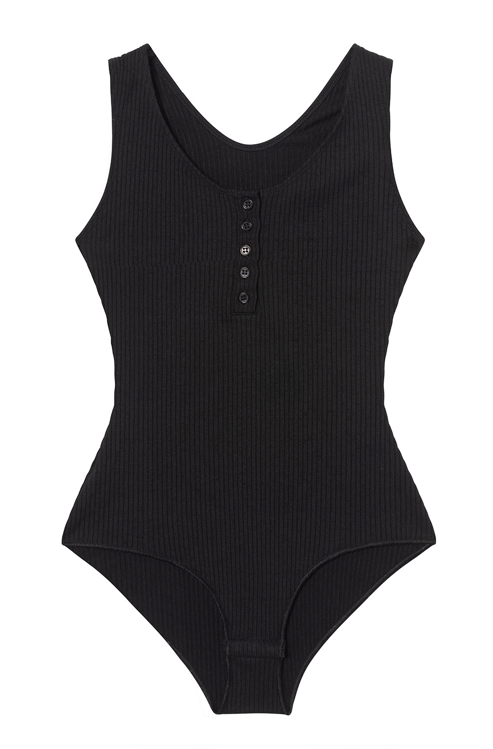 Боди хлопковое в рубчик без рукавов DNUD Paris - MixBikini