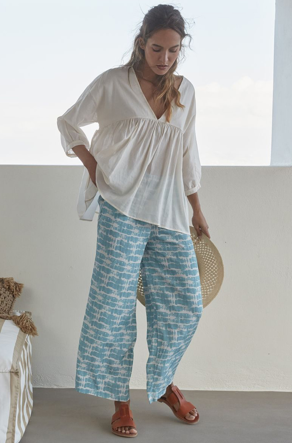 Брюки DNUD Pantalon Imprime B2317 Stamp Brise - MixBikini