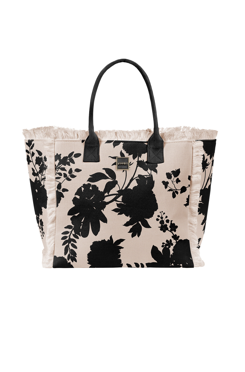 Сумка с принтом Emanuela Biffoli Shopper Canvas Plms and Flower shadows - MixBikini