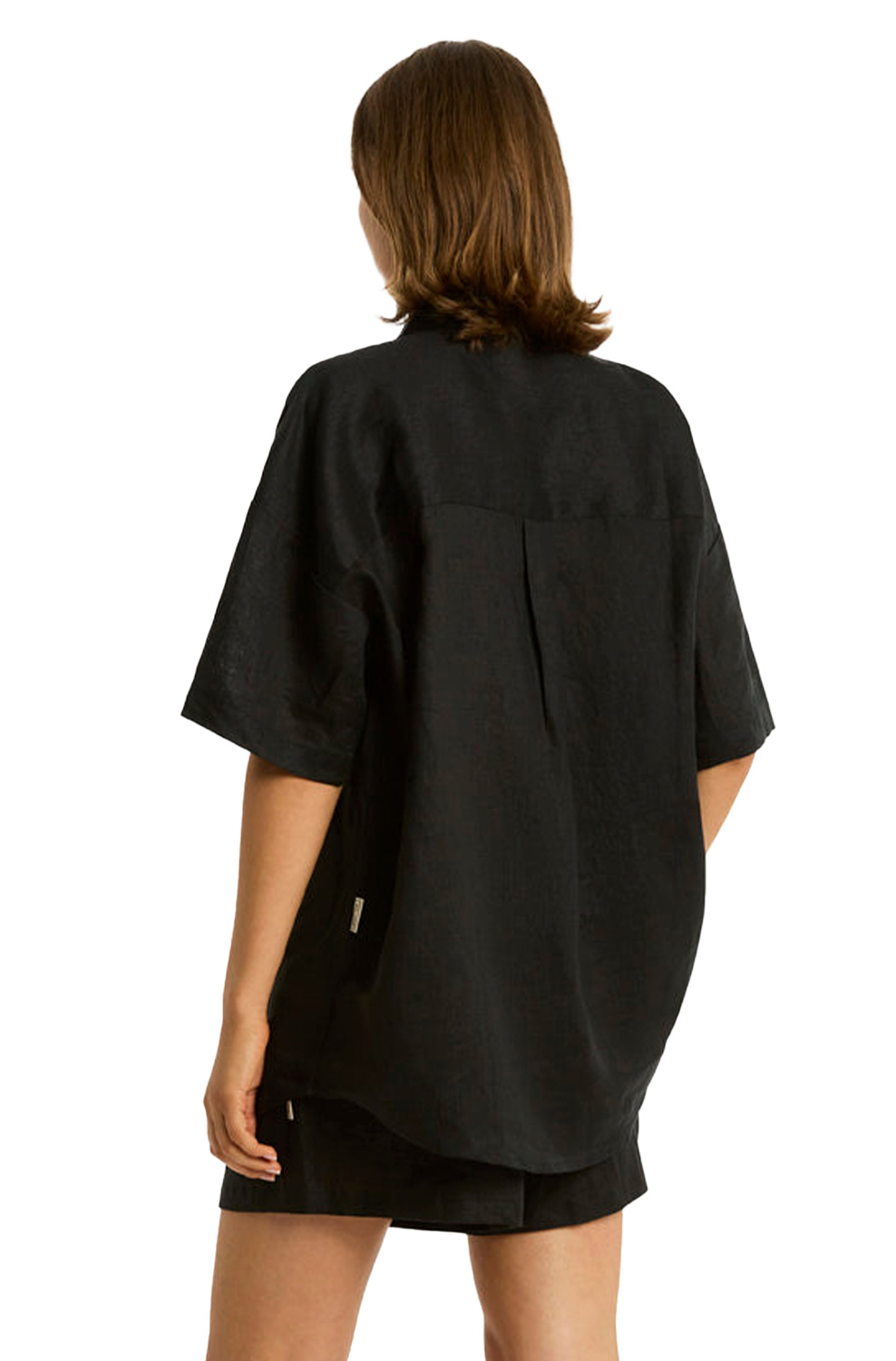 Костюм пляжный Sea Level Resort Linen Aloha Shirt Black - MixBikini