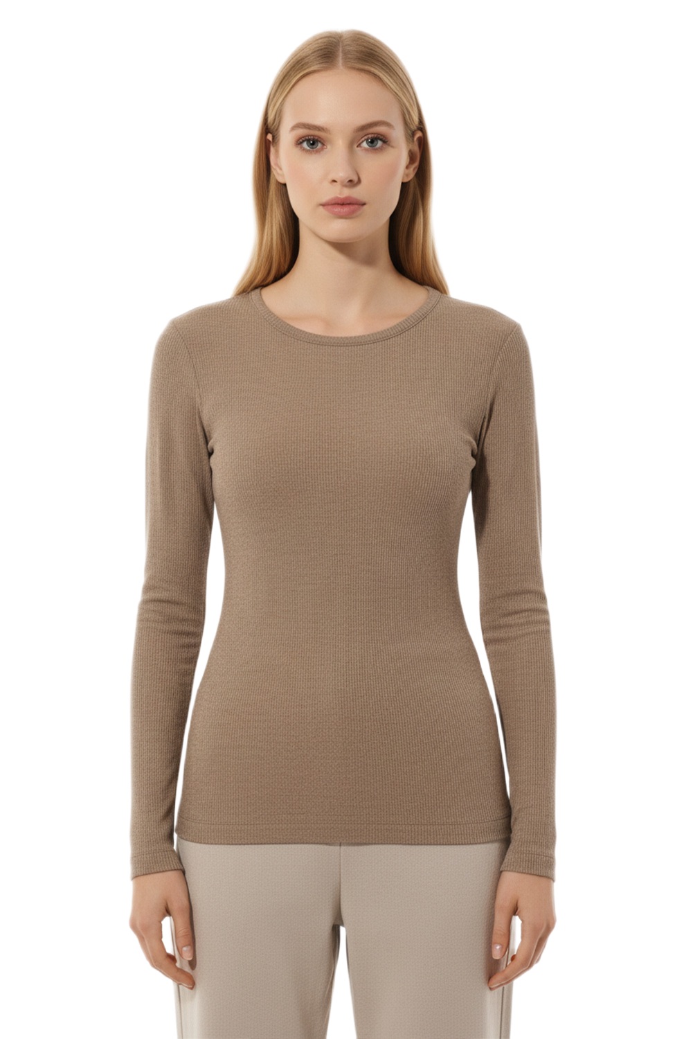 Лонгслив DNUD Manches Langues cappuccino - MixBikini