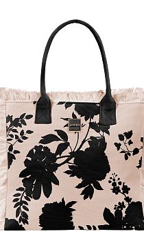 Сумка с принтом Emanuela Biffoli Shopper Canvas Plms and Flower shadows