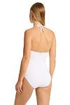 Купальник Sea Level Drift Longline Halter One Piece White - MixBikini