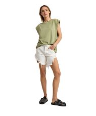Шорты One Teaspoon Frankies High Waist Long Length Denim Shorts