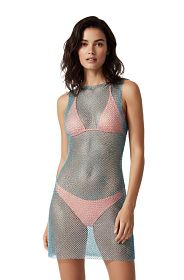Платье-сетка Beach Bunny Payton Mini Ocean
