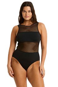 Купальник Sea Level Drift High Neck One Piece Black
