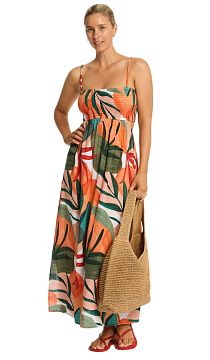 Платье Sea Level Tropaluxe Cutaway Bandeau Dress