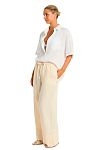 Брюки Sea Level Tidal Linen Palazzo Pant Ivory - MixBikini
