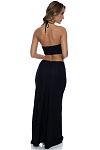 Платье пляжное Luli Fama Double Loop Bandeau Long Dress Black - MixBikini
