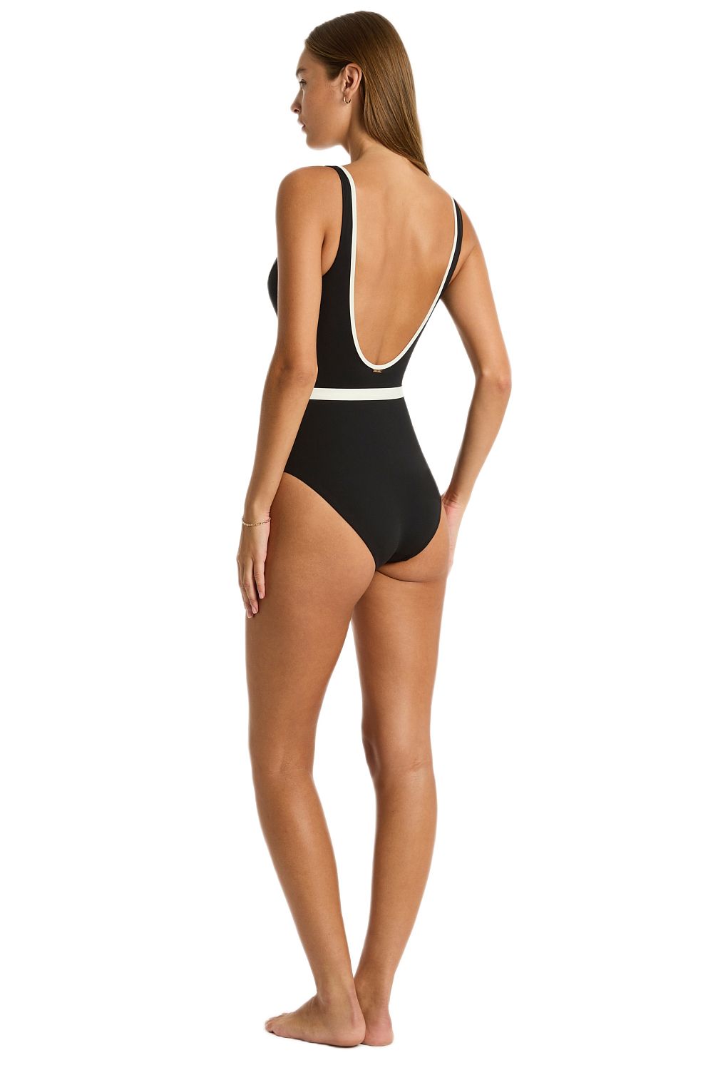 Купальник Sea Level Babylon Plunge One Piece - MixBikini