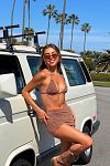 Юбка Beach Bunny Casey Mini Skirt - Brown Glitter - MixBikini
