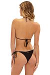 Купальник Beach Bunny Cyrus Triangle Top&Cyrus Tie Side Skimpy Bottom Black - MixBikini