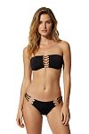 Купальник Beach Bunny Evie Bandeau Top & Skimpy Bottom Black - MixBikini