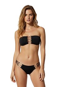 Купальник Beach Bunny Evie Bandeau Top & Skimpy Bottom Black