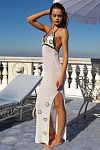 Платье Beach Bunny Cyrus Maxi Dress White - MixBikini