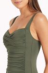 Купальник Sea Level Eco Essentials Twist Front One Piece Khaki - MixBikini