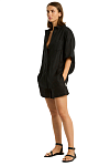 Костюм пляжный Sea Level Resort Linen Aloha Shirt Black - MixBikini