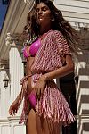 Туника пляжная Luli Fama Short Caftan Multi Pink Coral - MixBikini