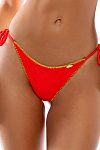 Плавки Luli Fama LULI CHIC Seamless Wavy Ruched Brazilian Tie Side - MixBikini