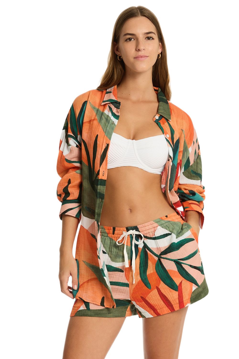 Костюм Sea Level Tropaluxe Beach Shirt & Tropaluxe Boxer Short - MixBikini