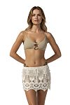 Юбка Beach Bunny Aspen Mini Skirt Ivory - MixBikini