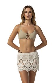 Юбка Beach Bunny Aspen Mini Skirt Ivory