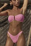 Купальник Bond Eye Blake Bandeau & Scene Brief Pink Tiger - MixBikini