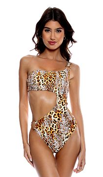 Купальник Luli Fama Mamacita One Shoulder Bodysuit