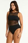 Купальник Sea Level Drift High Neck One Piece Black - MixBikini