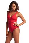 Купальник Sea Level Essentials Cross Front Multifit One Piece Red - MixBikini
