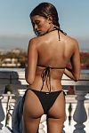 Купальник Beach Bunny Cyrus Triangle Top&Cyrus Tie Side Skimpy Bottom Black - MixBikini