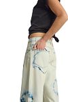 Джинсы One Teaspoon Revival Tie-Dye Lowriders Low Waist Wide Leg Denim Jeans - MixBikini