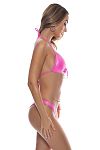Лиф Luli Fama Luminous Triangle Halter Top Metallic Pink - MixBikini