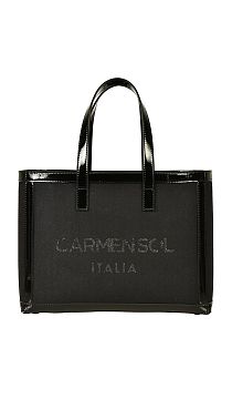 Сумка - тоут Carmen Sol Venezia Canvas Mini Black