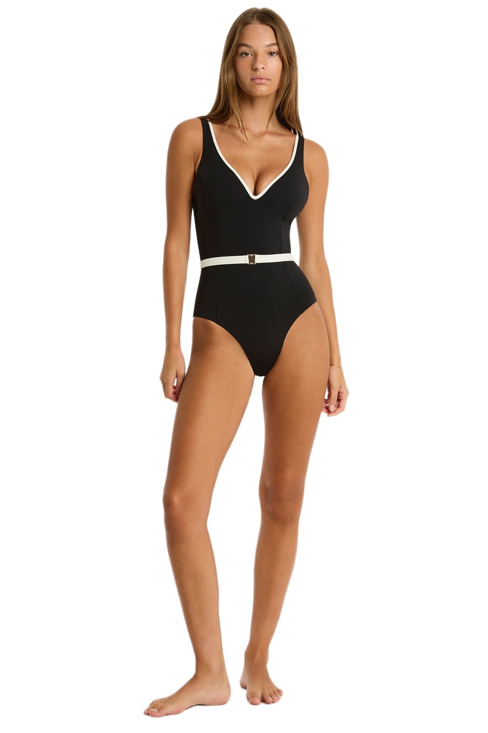 Купальник Sea Level Babylon Plunge One Piece - MixBikini