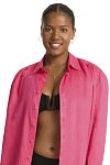 Рубашка Sea Level Resort Linen Cover Up Hot pink - MixBikini