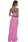 Платье пляжное Luli Fama Double Loop Bandeau Long Dress Pink - MixBikini