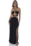 Платье пляжное Luli Fama Double Loop Bandeau Long Dress Black - MixBikini