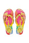 Сланцы Jewel Flip Flop With Yellow lion Print Emanuela Biffoli - MixBikini